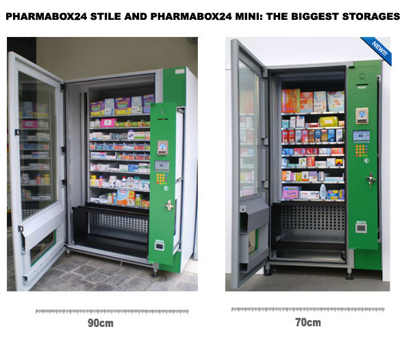lekomat - automat vendingowy Pharmabox24 -przestrzen na towar
